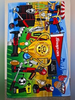 Snap-On Limited Edition 2025 Beach Towel With Sports Design NWOT